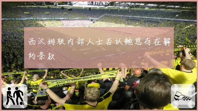 西汉姆联内部人士否认鲍恩存在解约条款
